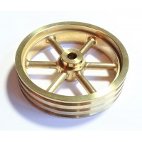 Large Brass Pulley/Flywheel