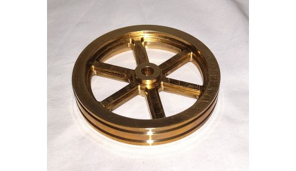 Large Brass Pulley Wheel
