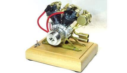 V Twin Knucklehead Motorcycle Engine