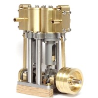 Vertical Marine Twin Cylinder Engine Kit - BASE VERSION
