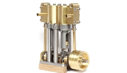 Vertical Marine Twin Cylinder Engine Kit - BASE VERSION