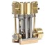 Vertical Marine Twin Cylinder Engine Kit - BASE VERSION