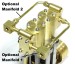 Vertical Marine Twin Cylinder Engine Kit - BASE VERSION