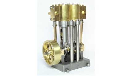 Vertical Marine Twin Cylinder Engine Kit - SHORT VERSION